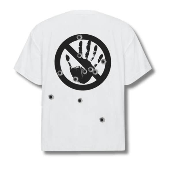 Stop The Suffering White Oversized "Hand Tee"